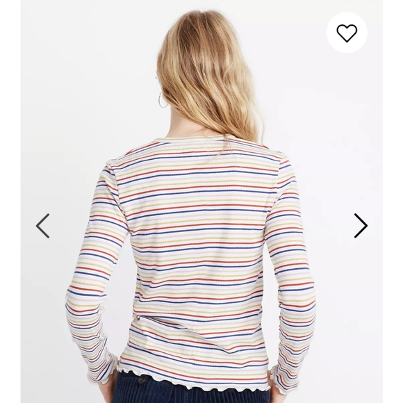 NWOT Madewell Striped Shirt - Picture 2 of 8